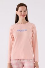 Kadın Pembe Uzun Kol Pijama Takım