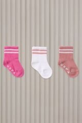 Us Polo Kız Bebek Bebek Corap USB2206 Beyazrosepembe