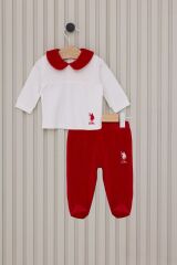 Us Polo Kız Bebek 2 Li Takım USB2178 Krem