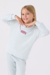 Kız Çocuk Uzun Kol Pijama Takım US1987 Su Yeşili