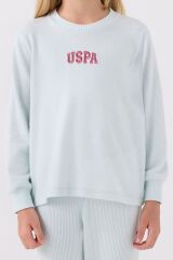 Kız Çocuk Uzun Kol Pijama Takım US1987 Su Yeşili