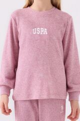 U.S. Polo Assn Kız Çocuk Mor Uzun Kol Pijama Takım
