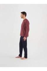 Erkek Mürdüm Patlı Pijama Takım