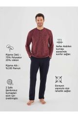 Erkek Mürdüm Patlı Pijama Takım