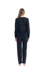 U.S. Polo Assn. Kadın Lacivert Ev Giyim Alt-Üst Takım - USP.1/BBhq7.W.Pop/B7ff.C3/