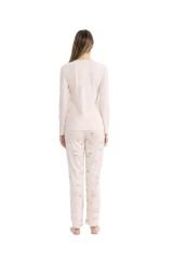 U.S. Polo Assn. Kadın Pembe Melanj Yuvarlak Yaka Pijama Takımı 025K.1ZET7.AG1.R.2OU.P2.KM11