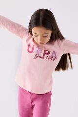 Kız Çocuk Pembe Uzun Kol Pijama Takım