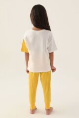 Rose Krem Kız Çocuk Pijama Takımı
