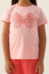 Kız Çocuk Somon Pijama Takımı