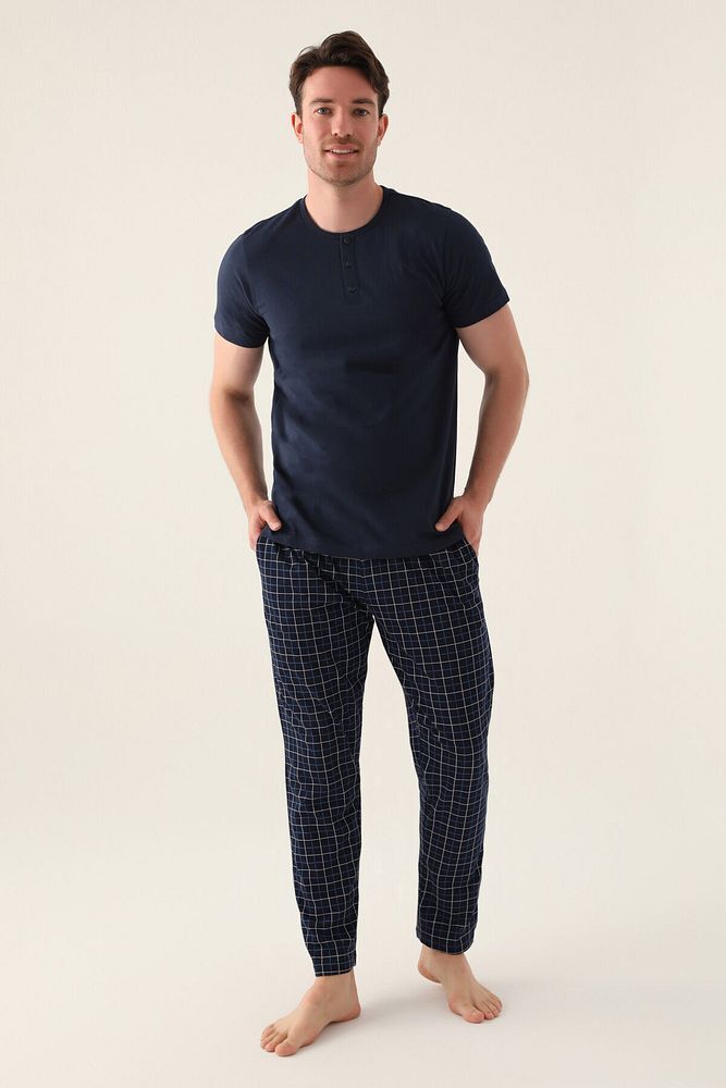 Erkek Lacivert Pijama Takımı