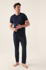 Erkek Lacivert Pijama Takımı