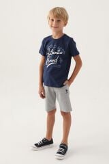 U.S. Polo Assn Lisanslı Clothıng Koyu İndigo Erkek Çocuk Bermuda Takım