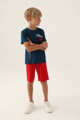 U.S. Polo Assn Lisanslı Clothing Lacivert Erkek Çocuk Bermuda Takım