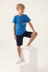 Lisanslı Polo Erkek Çocuk Bermuda Takım