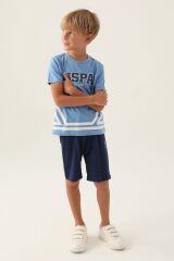 U.S. Polo Assn Lisanslı Est Kırmızı Erkek Çocuk Bermuda Takım