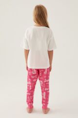 Cool Krem Kız Çocuk Pijama Takımı