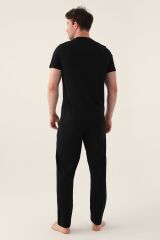 Symmetry Siyah Erkek Pijama Takımı