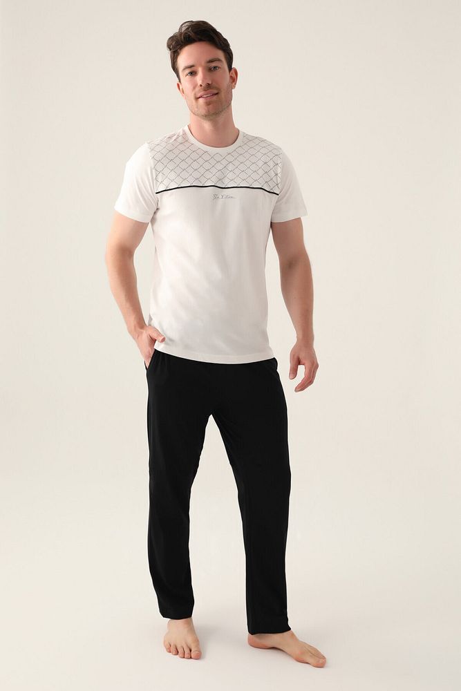 The Krem Erkek Pijama Takımı