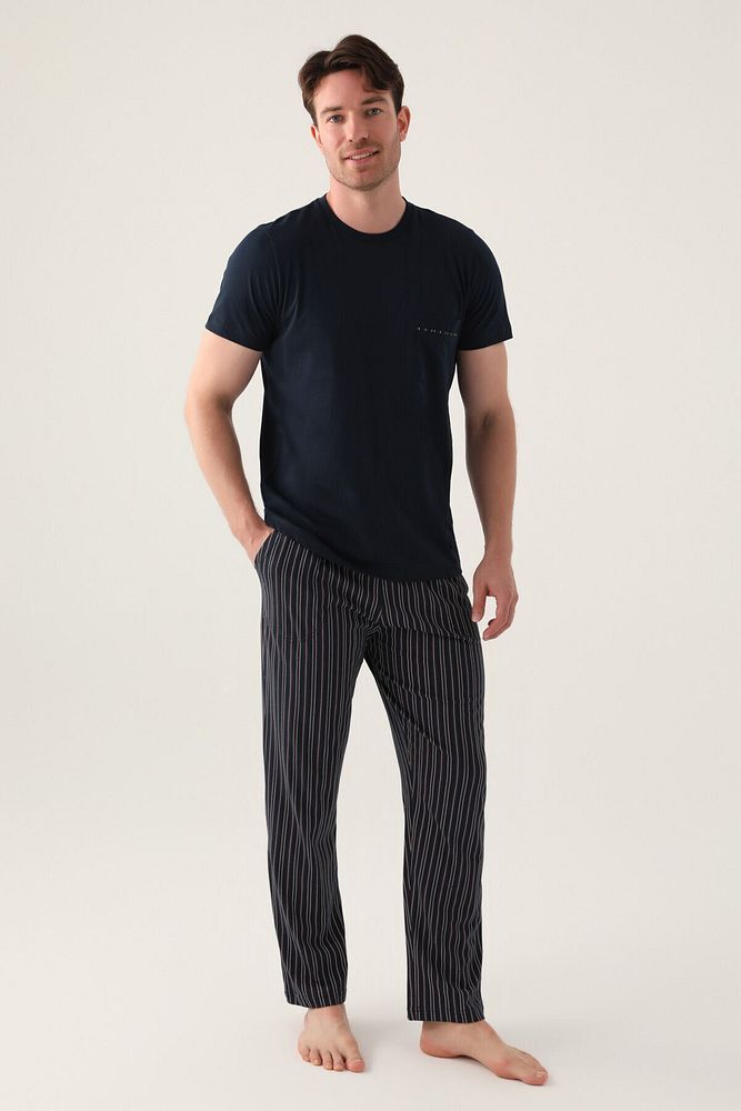 Erkek Siyah Pijama Takımı