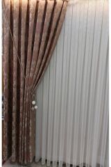 Birillant Fon Perde damaks desen modern fon bir kanat GRLK 006