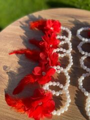 Kırmızı Nedime Bilekliği, Bride To Be, Bekarlığa Veda Partisi, Düğün, Kına Gecesi Bileklik 10 Adet