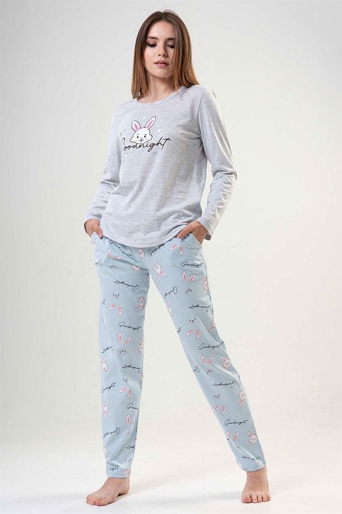Vienetta Kadın Uzun Kollu Pijama Takımı