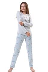 Vienetta Kadın Uzun Kollu Pijama Takımı