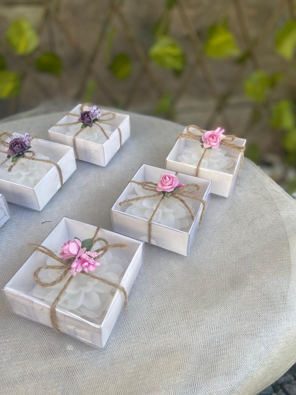 10 Adet Süslemeli Lotus Mum, Nikah Şekeri, Doğum, Sünnet, Düğün Nişan Söz, Kına, Doğum Günü.