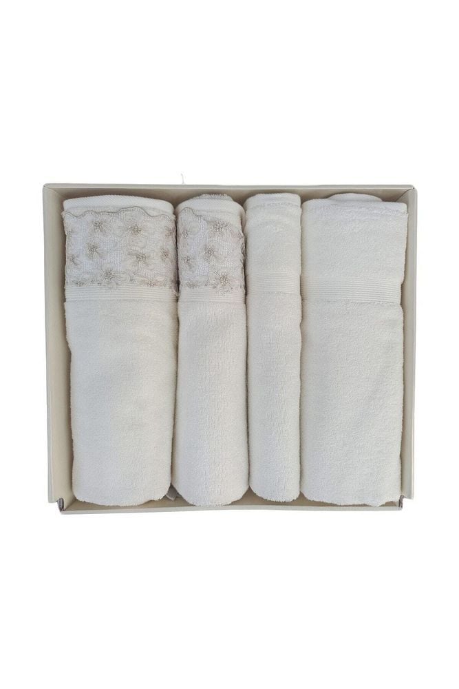 Begonvil Hamam Takımı- Krem