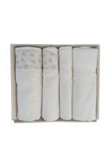 Begonvil Hamam Takımı- Krem