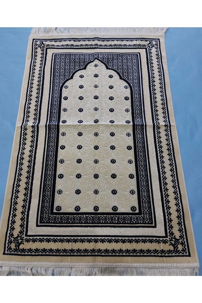 Aydın Amber Mihraplı Kendinden Desenli Seccade